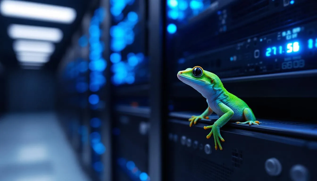 MOLT — a gecko in a server room